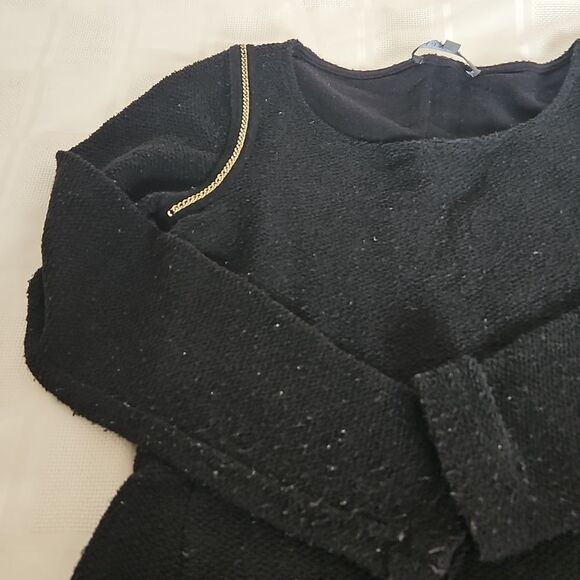 Limited Collection Women's Long Sleeves Sweater Size 8 Black & Gold - Picture 13 of 16